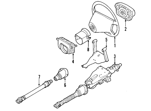2006 Mercedes-Benz G500 Steering Column
