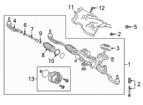2025 Mercedes-Benz GLA250 Steering Gear & Linkage