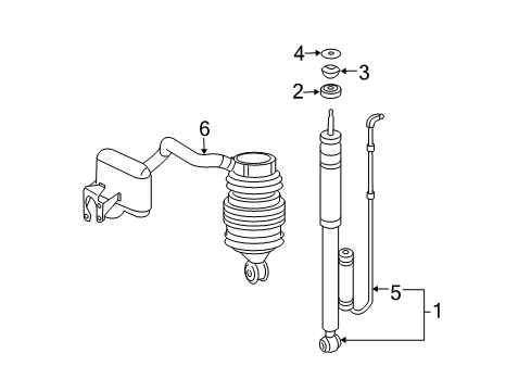 2007 Mercedes-Benz E320 Shocks & Components Diagram 5