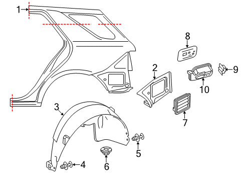 2013 Mercedes-Benz ML350 Fuel Door