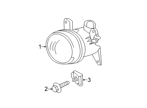 2013 Mercedes-Benz E400 Daytime Running Lamp Components Diagram 2