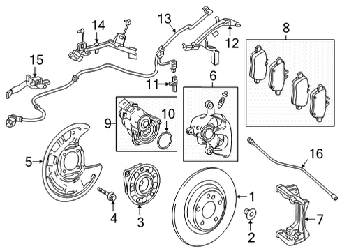 2023 Mercedes-Benz GLB250 Anti-Lock Brakes Diagram 2