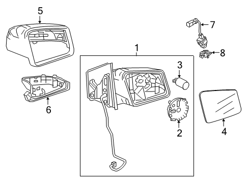 2017 Mercedes-Benz GLA250 Mirrors Diagram