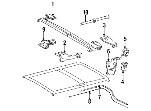 1985 Mercedes-Benz 300CD Cable Diagram for 123-780-10-89