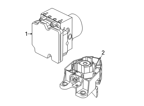 2017 Mercedes-Benz S65 AMG Modulator Valve Diagram for 222-431-60-12