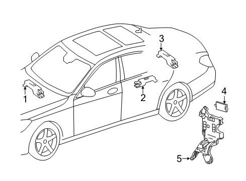 2017 Mercedes-Benz E300 Keyless Entry Components