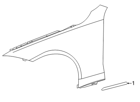 2024 Mercedes-Benz S63 AMG E Performance Exterior Trim - Fender