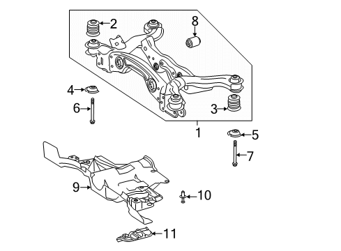 2024 Mercedes-Benz CLA250 Suspension Mounting - Rear Diagram 2