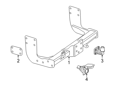 2024 Mercedes-Benz Sprinter 2500 Trailer Hitch Components