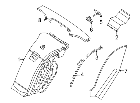 2024 Mercedes-Benz S500 Rear Console Diagram 2