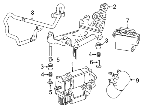 2023 Mercedes-Benz CLS450 Ride Control - Rear Diagram 2