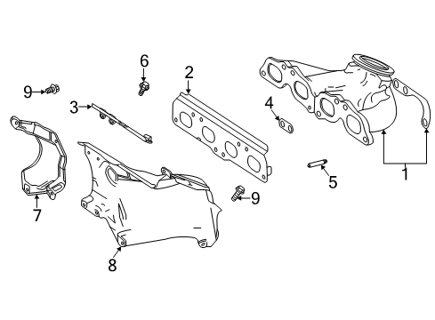 2022 Mercedes-Benz CLA45 AMG Exhaust Manifold Diagram