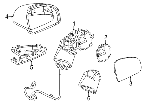 2016 Mercedes-Benz SL400 Mirrors Diagram