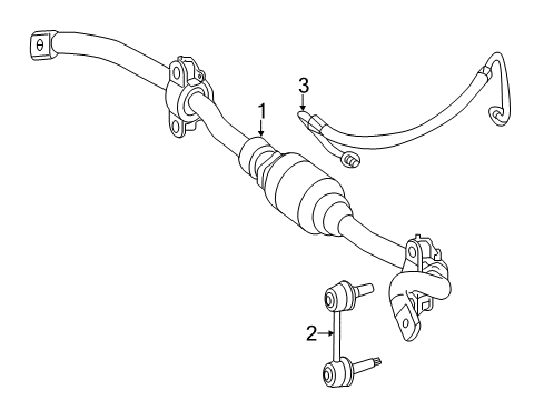 2016 Mercedes-Benz GLE300d Stabilizer Bar & Components Diagram 7