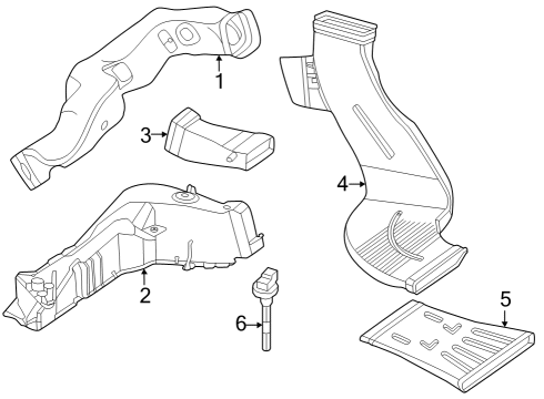 2025 Mercedes-Benz GLC63 AMG S E Performance Ducts Diagram 2