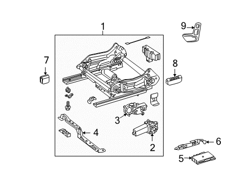 2008 Mercedes-Benz C300 Tracks & Components Diagram 2