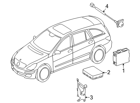 2006 Mercedes-Benz R500 Electrical Components Diagram 8