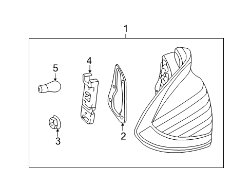 2002 Mercedes-Benz C230 Combination Lamps Diagram