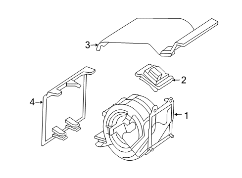 2004 Mercedes-Benz C240 Blower Motor & Fan