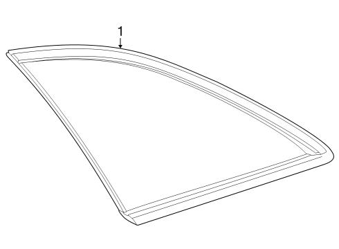 2024 Mercedes-Benz GLC43 AMG Glass & Hardware - Quarter Panel