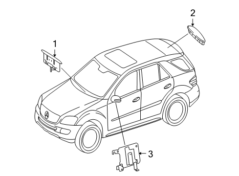 2011 Mercedes-Benz ML550 Electrical Components Diagram 7
