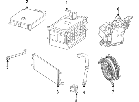 2024 Mercedes-Benz GLS63 AMG Hybrid Components Diagram