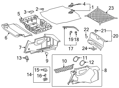 2023 Mercedes-Benz CLS450 Interior Trim - Rear Body Diagram 2
