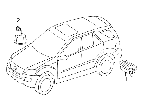 2011 Mercedes-Benz ML550 Electrical Components Diagram 8