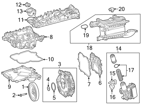 2025 Mercedes-Benz GLC350e Engine Parts Diagram