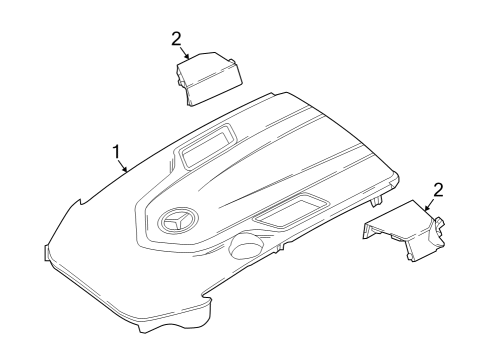 2024 Mercedes-Benz S580 Engine Appearance Cover