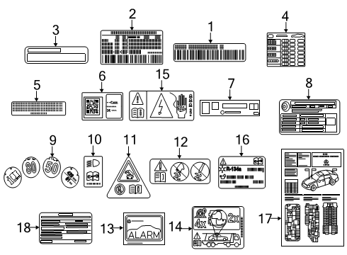 2025 Mercedes-Benz E53 AMG Information Labels