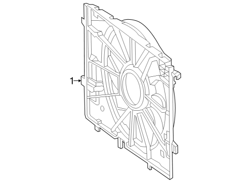 2024 Mercedes-Benz EQE SUV AMG Cooling Fan