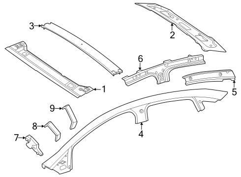 2025 Mercedes-Benz EQE 350+ Roof & Components