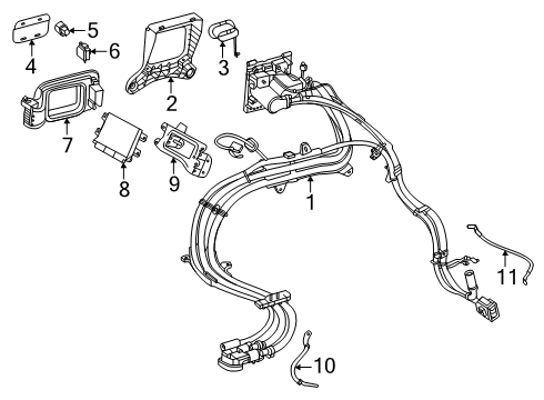 2025 Mercedes-Benz G580 SOCKET RECESS Diagram for 465-630-01-00