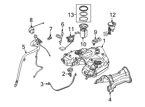 2010 Mercedes-Benz ML450 Fuel Supply