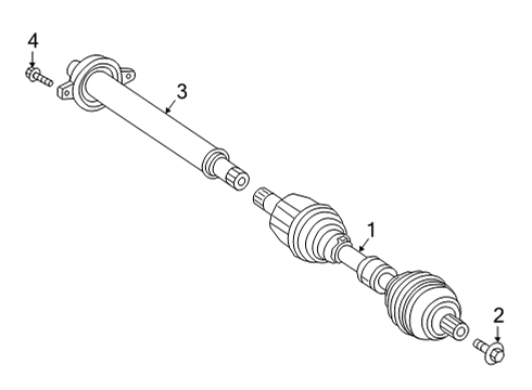 2025 Mercedes-Benz GLA250 Drive Axles - Front