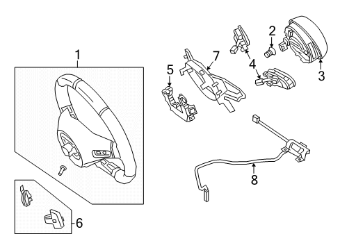 2019 Mercedes-Benz CLS450 Steering Wheel & Trim Diagram 2