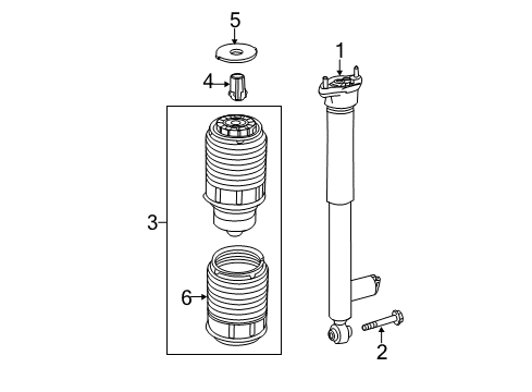 2012 Mercedes-Benz E350 Shocks & Components Diagram 3