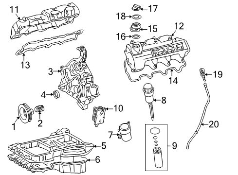 2003 Mercedes-Benz C320 Engine Parts Diagram 2