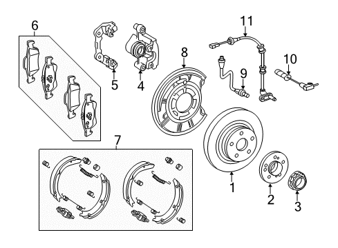 2014 Mercedes-Benz E350 Brake Components Diagram 5