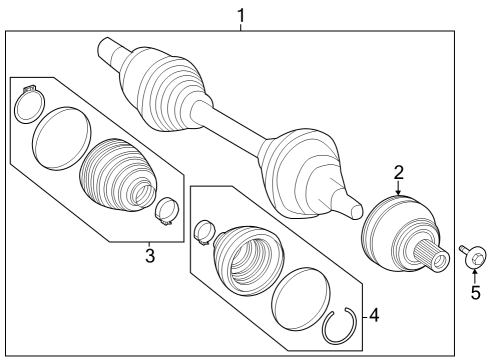 2023 Mercedes-Benz EQB 250+ Drive Axles - Front