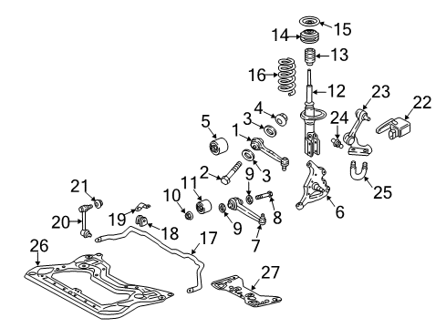 2003 Mercedes-Benz C230 Shock Absorber Diagram for 209-320-16-30-64