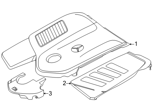 2024 Mercedes-Benz E350 Engine Appearance Cover