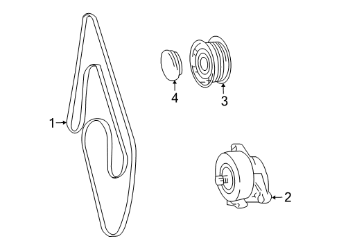 2007 Mercedes-Benz R500 Belts & Pulleys