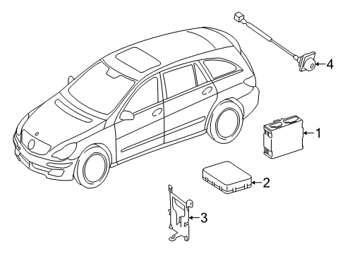 2011 Mercedes-Benz R350 Electrical Components Diagram 8