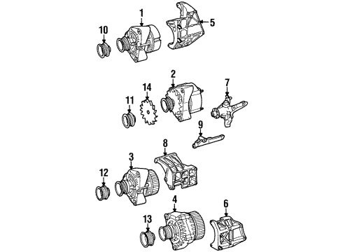 1996 Mercedes-Benz S500 Alternator Diagram 2