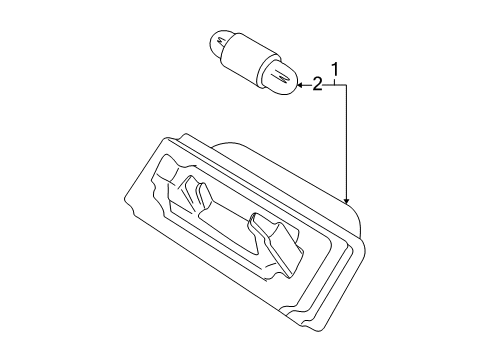 2002 Mercedes-Benz SLK320 License Lamps