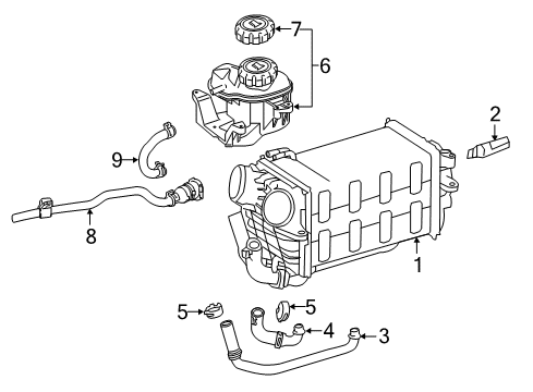 2011 Mercedes-Benz CL550 Intercooler Diagram