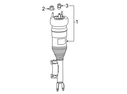 2020 Mercedes-Benz C300 Struts & Components Diagram 3