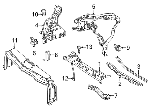 2012 Mercedes-Benz CLS63 AMG Radiator Support